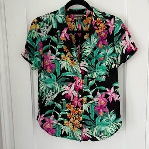 Tommy Bahama - 100% Silk Floral Blouse - Size S